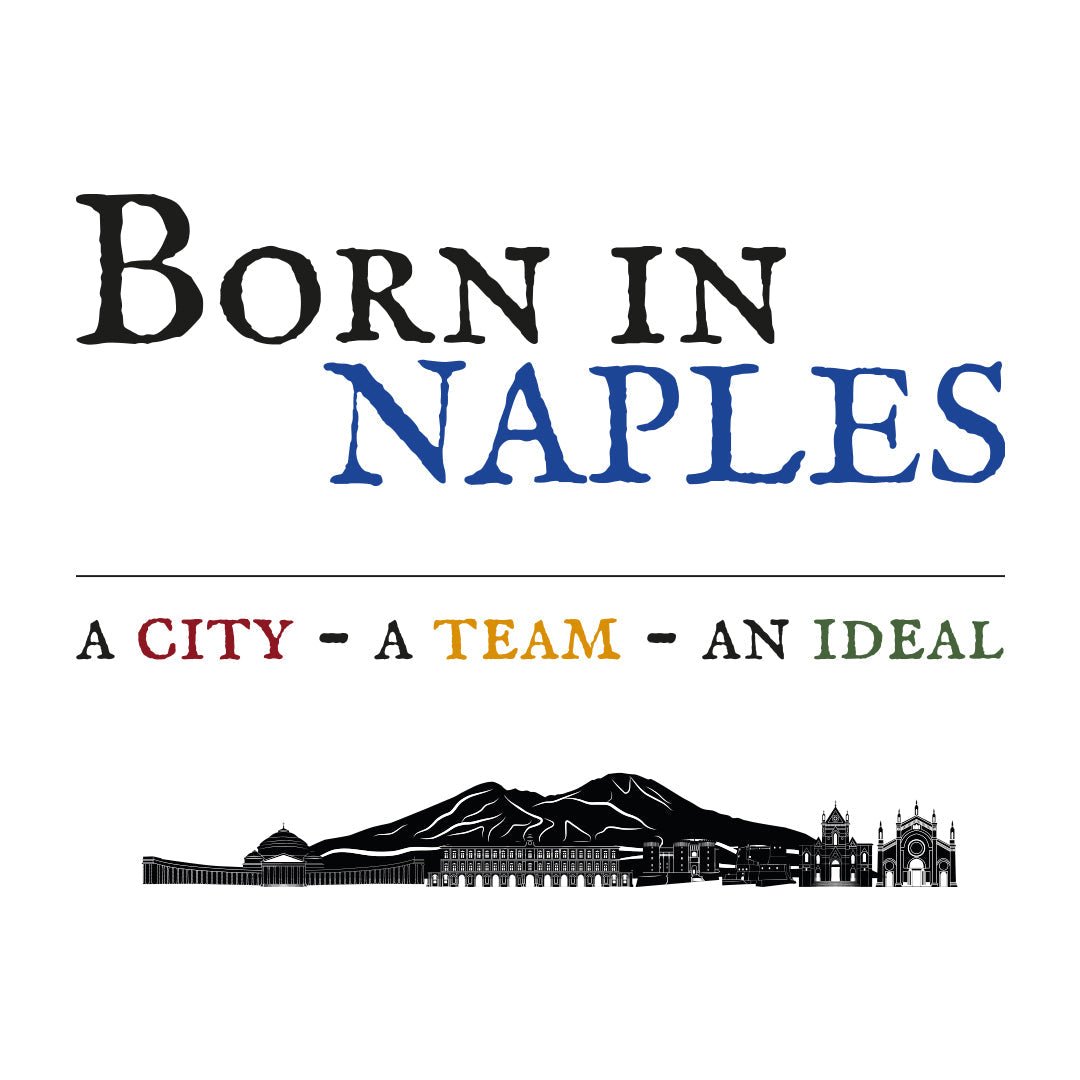 Maglia mezza manica "Born in Naples" colorata