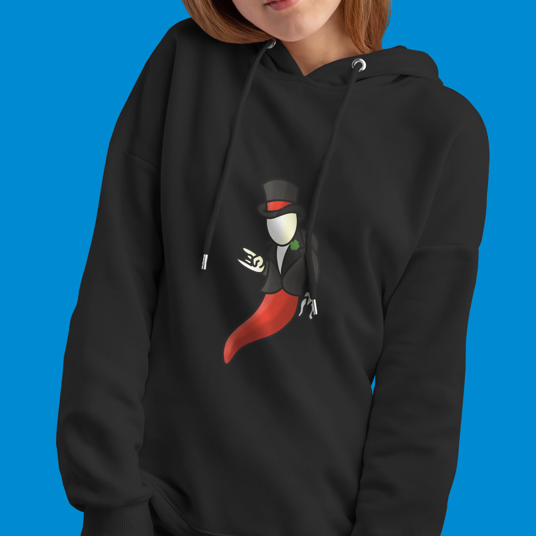 Felpa con cappuccio "Corno napoletano"