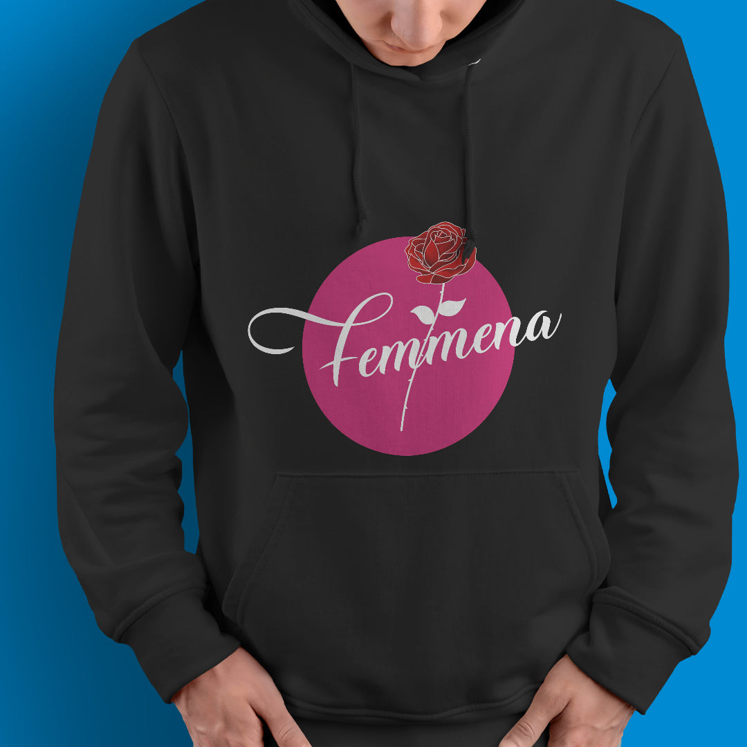 Felpa con cappuccio "Femmena"