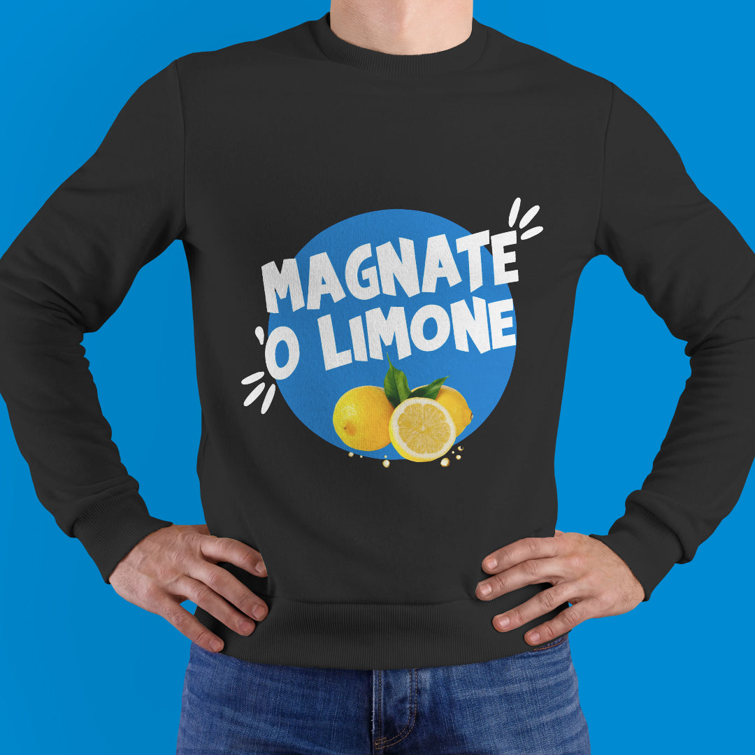 Felpa girocollo "Magnate o' limone"