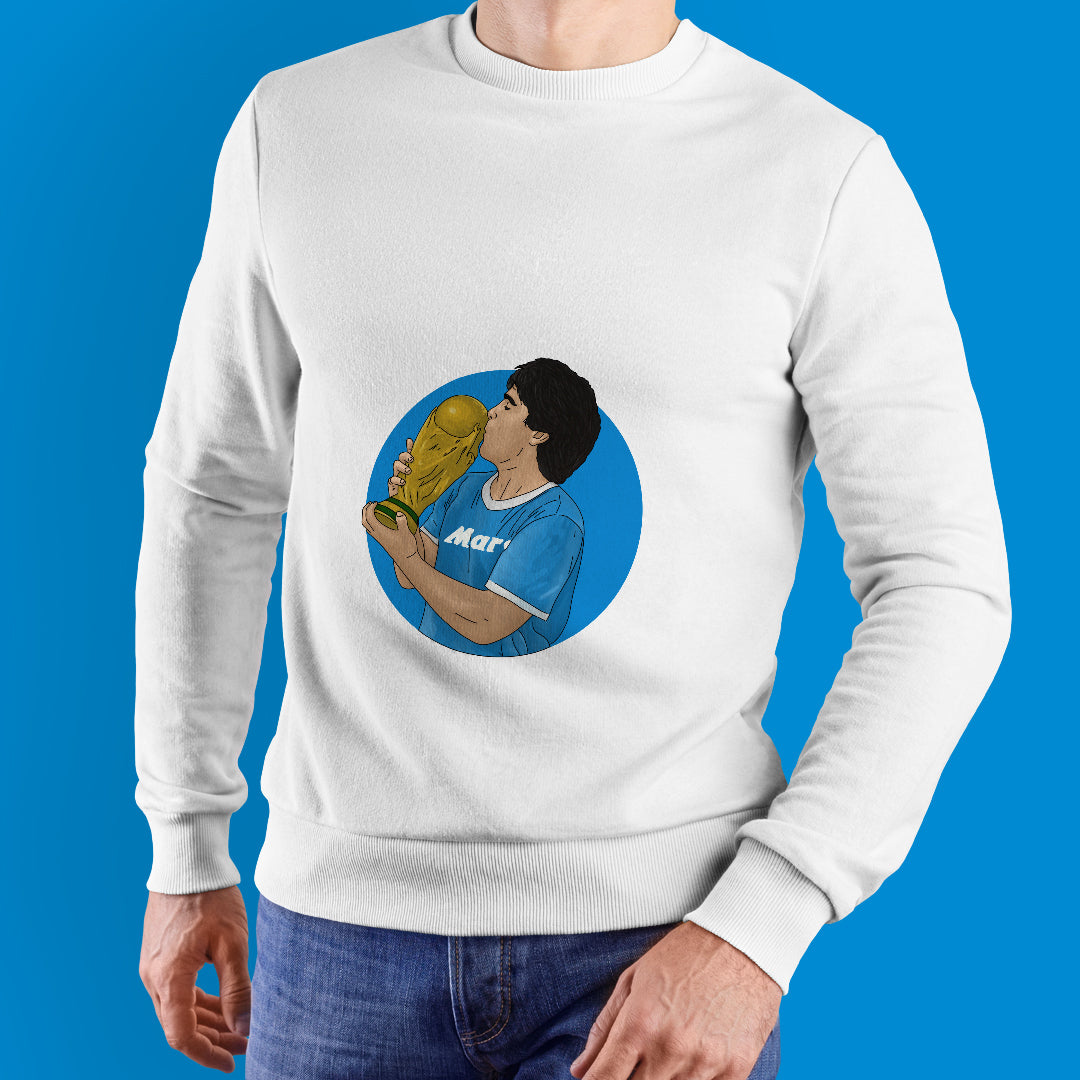 Felpa girocollo "Maradona"