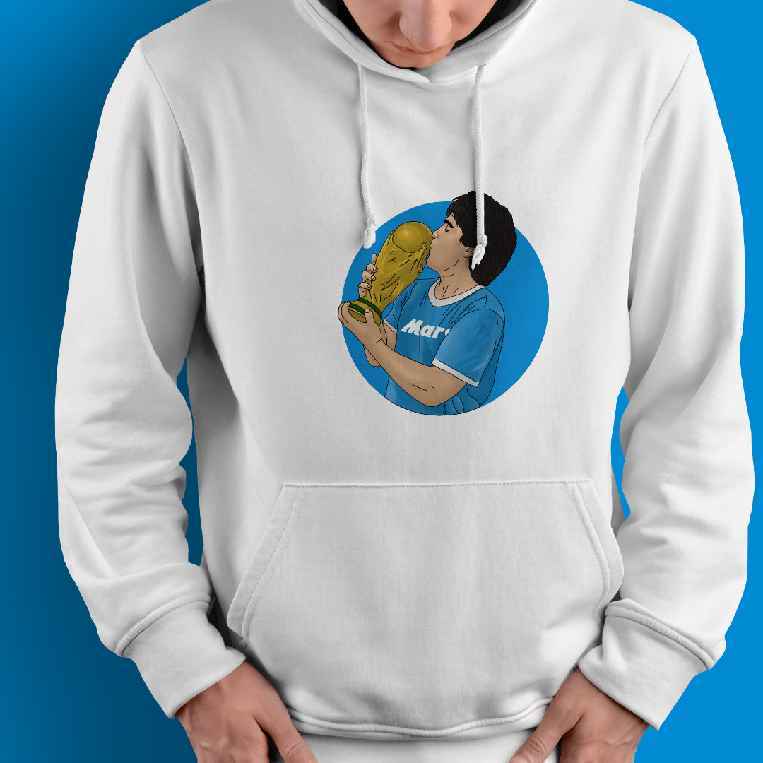 Felpa con cappuccio "Maradona"