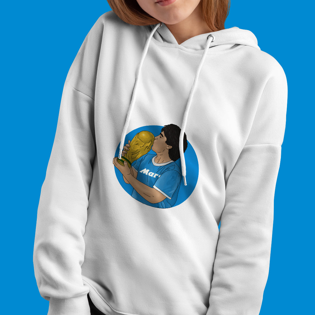 Felpa con cappuccio "Maradona"