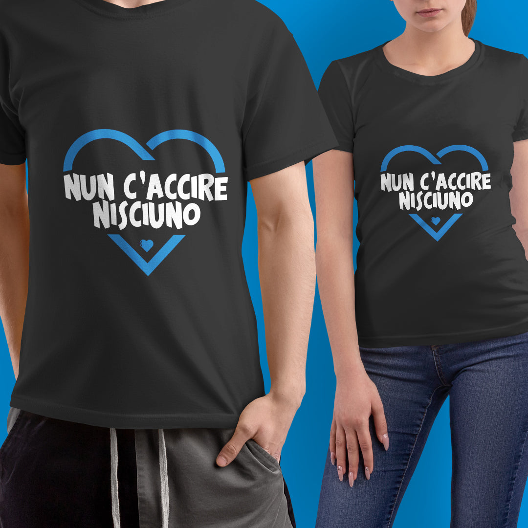 Maglia mezza manica "Nun c'accire nisciuno"