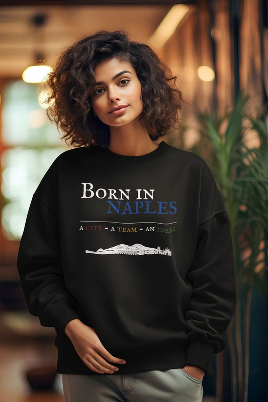 Dettaglio stampa Born in Naples felpa