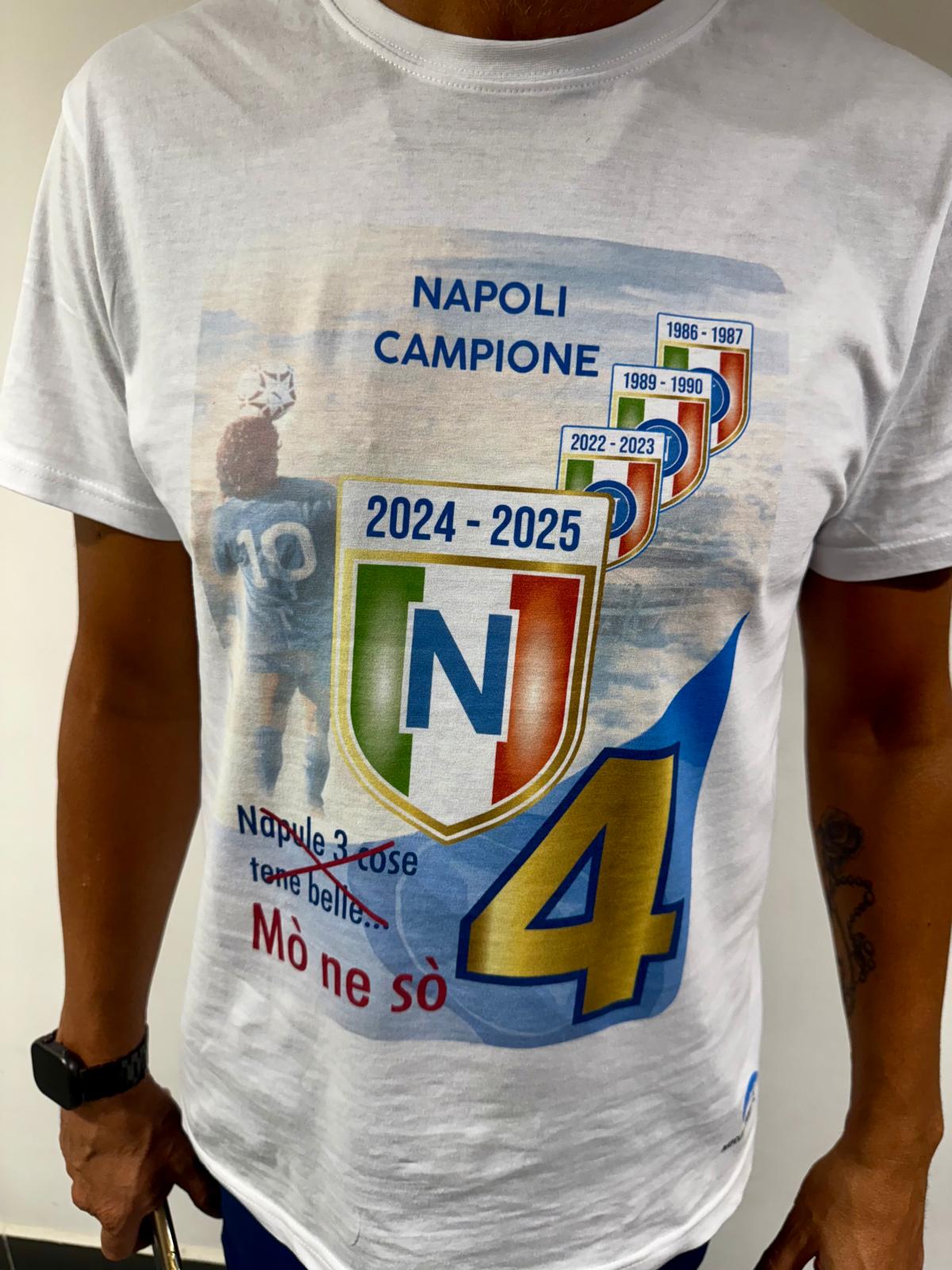 T-shirt Napoli scudetto maglietta napoletana originale