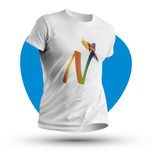 Maglia mezza manica animalier "Ara"