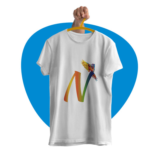 Maglia mezza manica animalier "Ara"