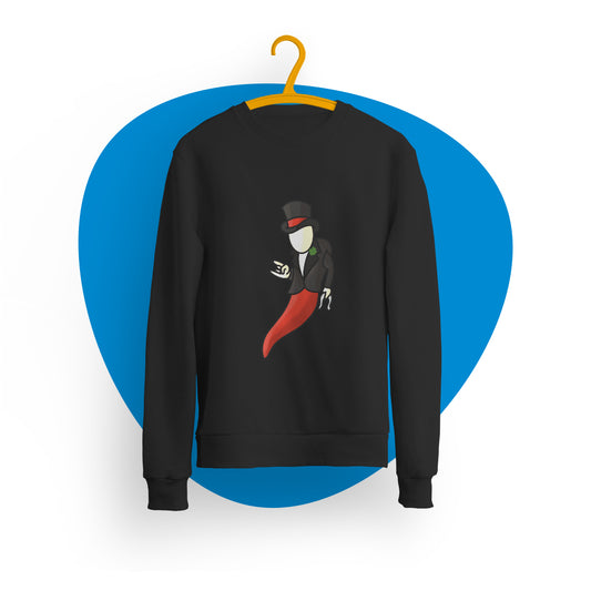 Felpa girocollo "Corno napoletano"