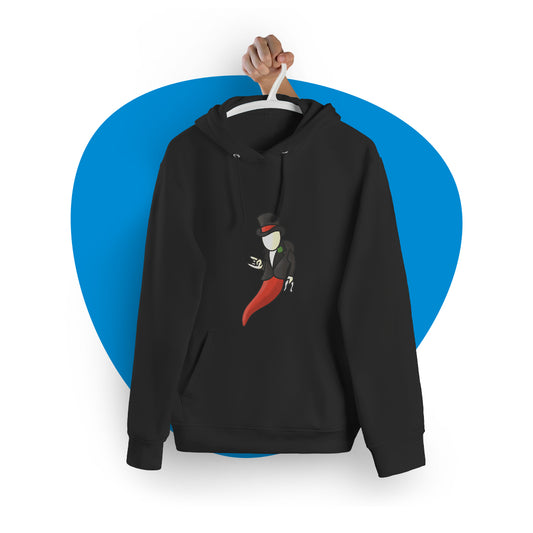 Felpa con cappuccio "Corno napoletano"