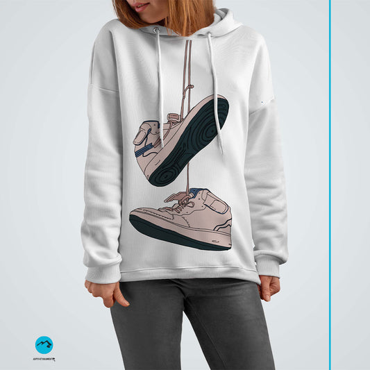 Felpa con cappuccio fitness "Shoes"