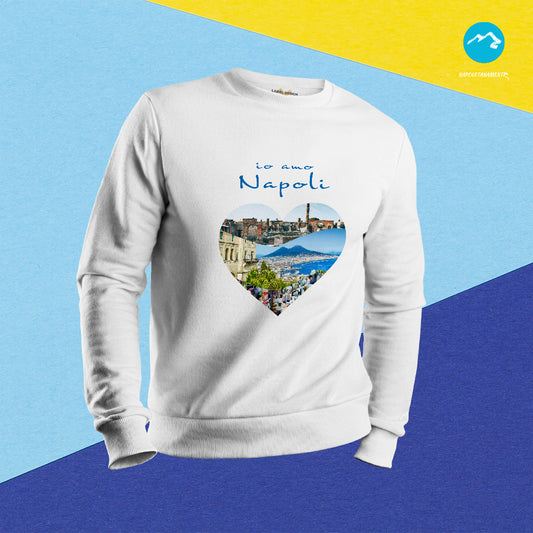Felpa girocollo "Io amo Napoli"