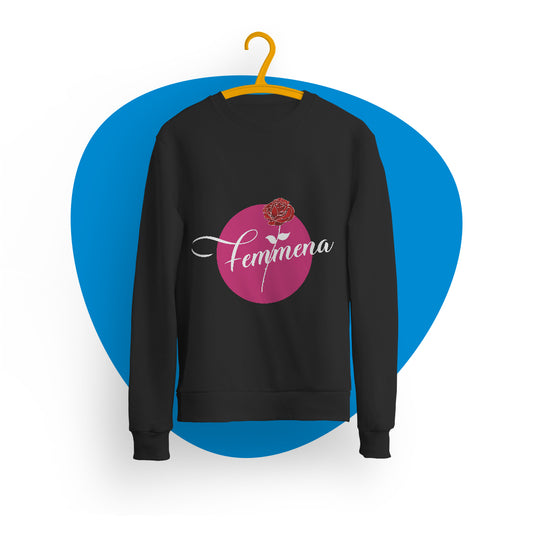 Felpa girocollo "Femmena"
