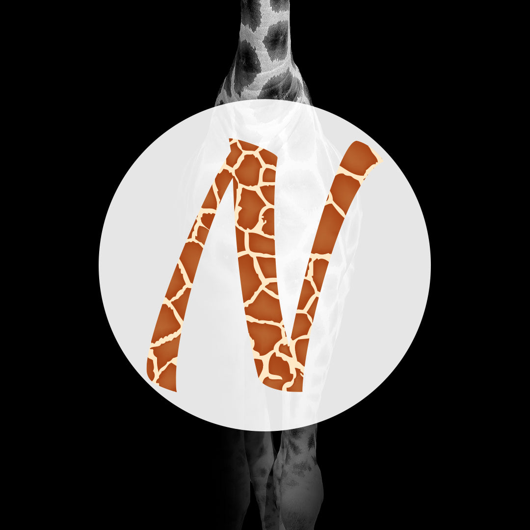 Felpa girocollo fantasia animalier "Giraffa"