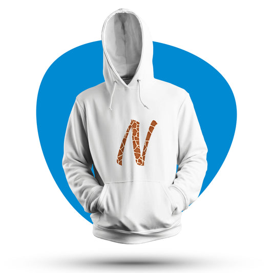 Felpa con cappuccio fantasia animalier "Giraffa"