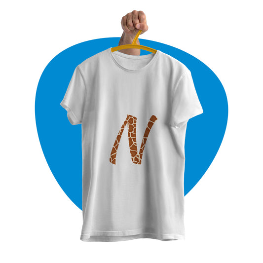 Maglia mezza manica fantasia animalier "Giraffa"