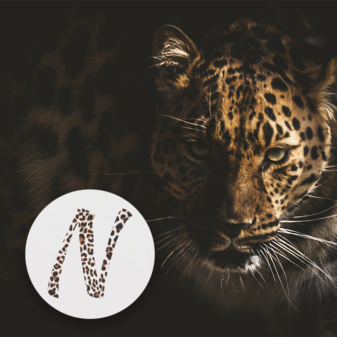 Felpa girocollo fantasia animalier "Leopardo"