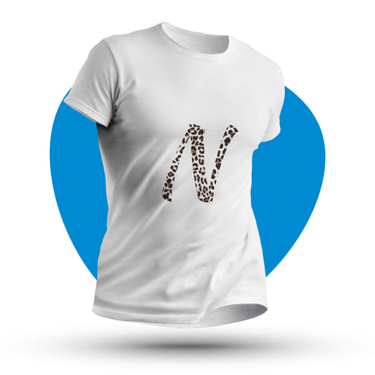 Maglia mezza manica fantasia animalier "Leopardo"