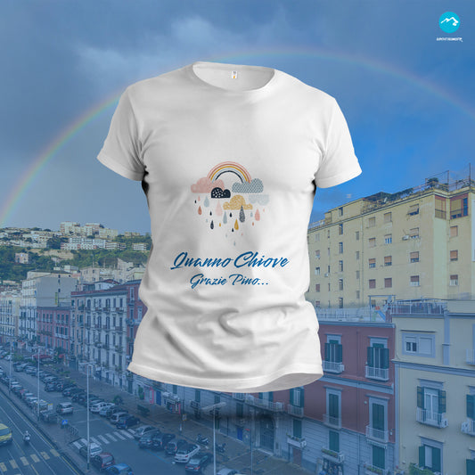 Maglia mezza manica "Quanno chiove" dedica a Pino Daniele