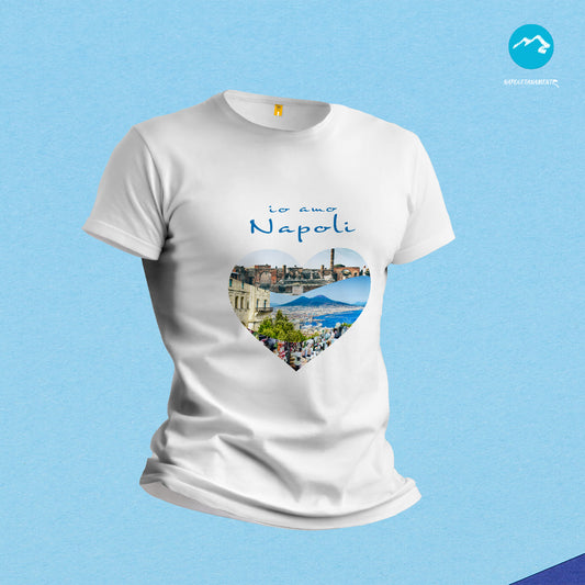 Maglia mezza manica "Io amo Napoli"