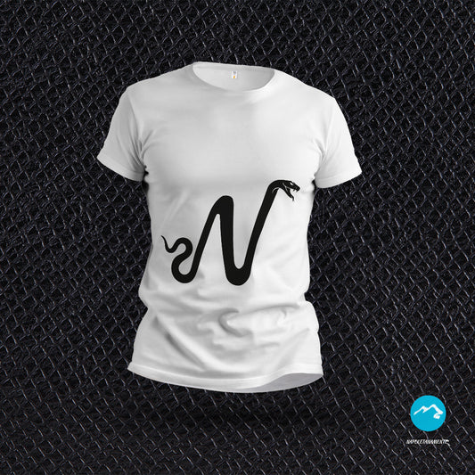 Maglia mezza manica fantasia animalier "Snake"