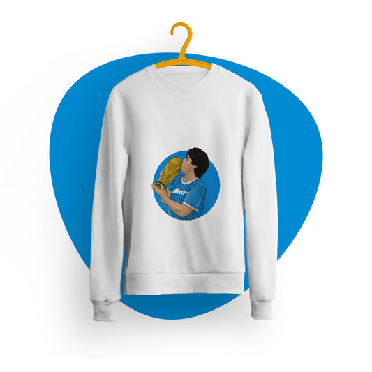 Felpa girocollo "Maradona"