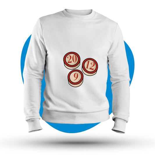 Felpa girocollo "i numeri della tombola"