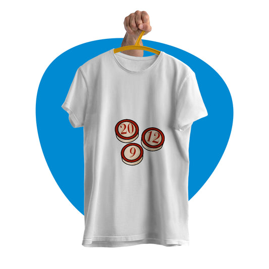 Maglia mezza manica "i numeri della tombola"