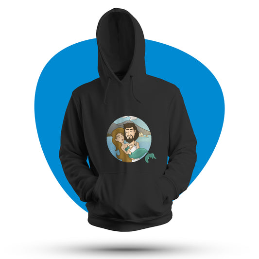 Felpa con cappuccio "Ulisse e Partenope"