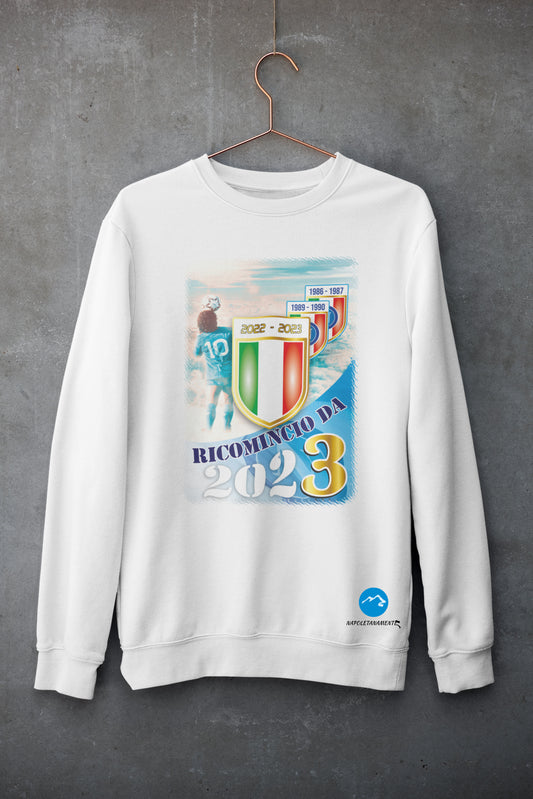 Felpa girocollo scudetto Napoli