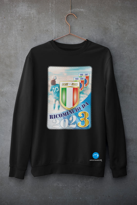Felpa girocollo scudetto Napoli
